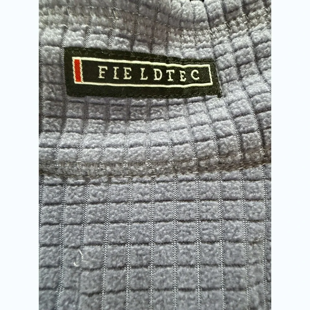 Southern Marsh Mens Fieldtec Grid Fleece Quarter Zip Pullover Blue Grey‎ 2X